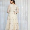 Latest STD 6124 Blooming Thread Embroidery Work Festival Anarkali Gown Pant Dupatta 2026
