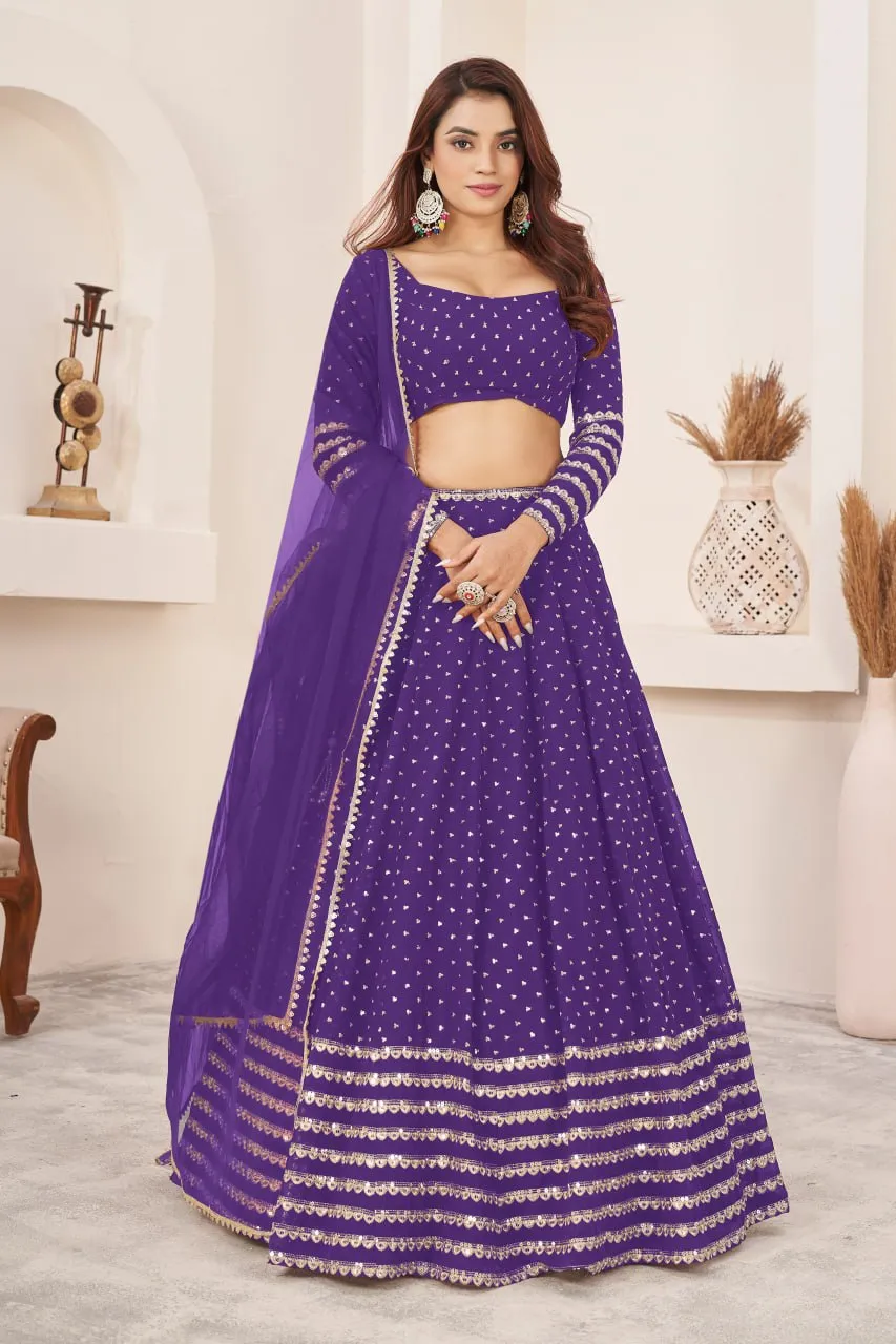 Buy Zeel 5074 Georgette Embroidery Work Lehenga Choli Exporters in India 2026