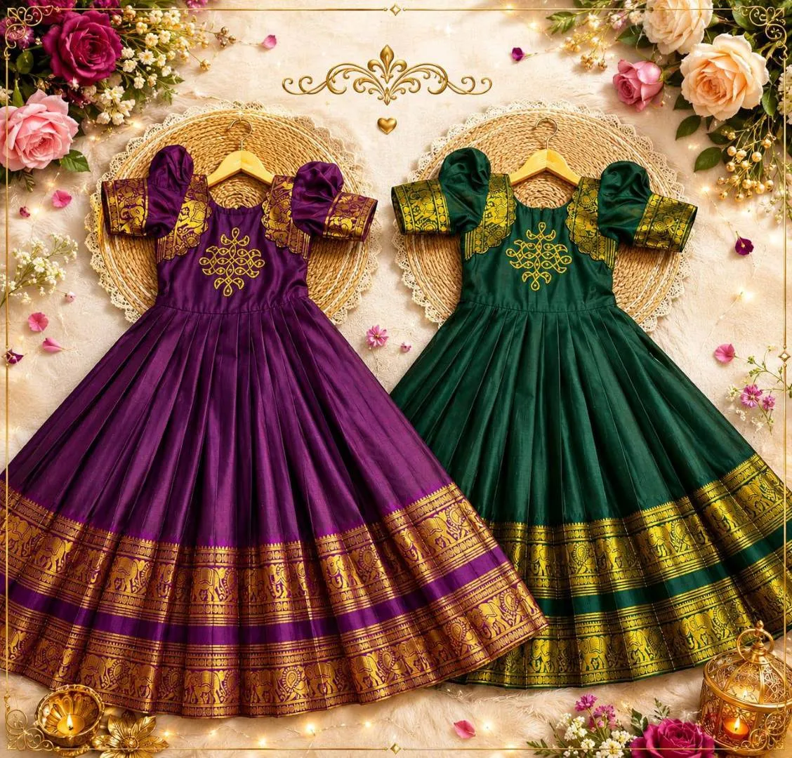 Stylish Pari Cotton Silk Weaving Work Mother Daughter Combo South Style Collection 2026