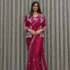 Madhuri 237 Satin Embroidery Ready To Wear Saree Wholesale Surat