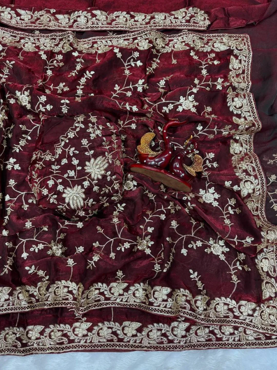 Launching SS1010 5528 Space Silk Zari Embroidery Work 2026
