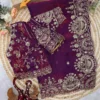 SS1010 5591 Two tone Space Silk Sequence Embroidery Work Wholesale Market