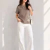 Stylish Shiv 1014 Cotton Embroidery Short T Shirt Manufacturers in Surat 2026