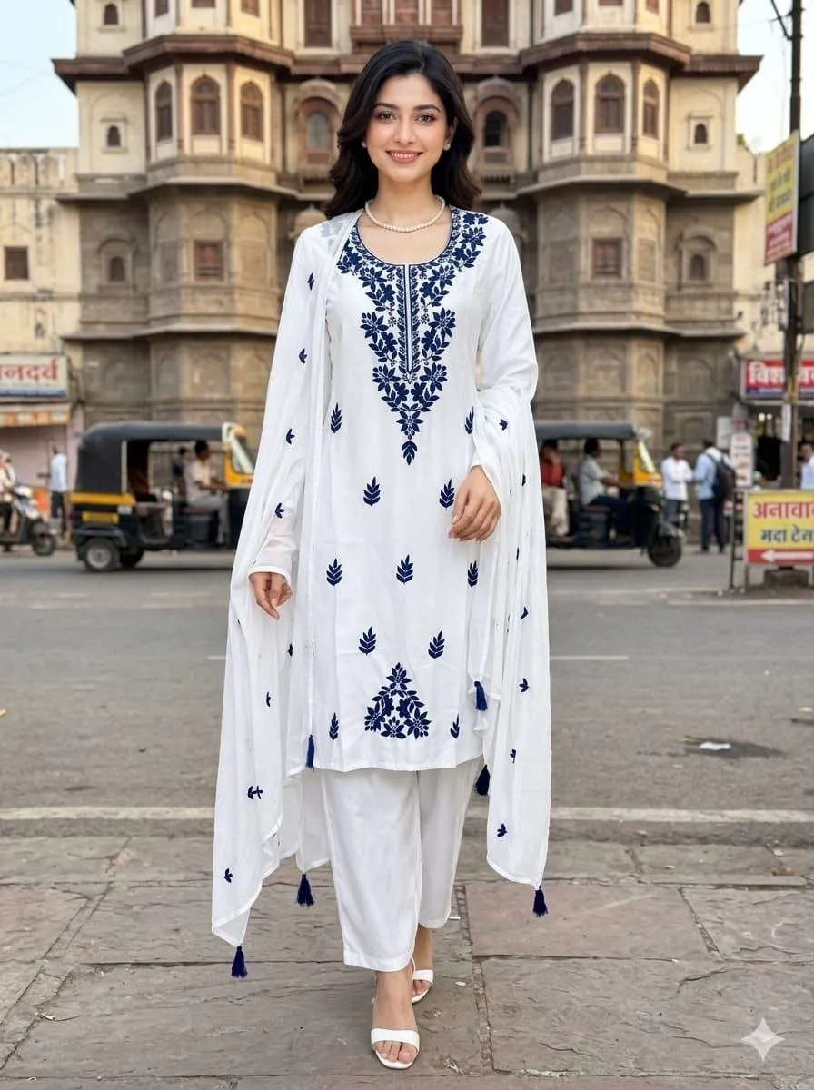 Launching RRD Rayon Embroidery Office & Daily Wear Readymade Dress 2026