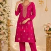 Latest RRD Rayon Cotton Embroidery Work Festival Kurti Pant Set 2026