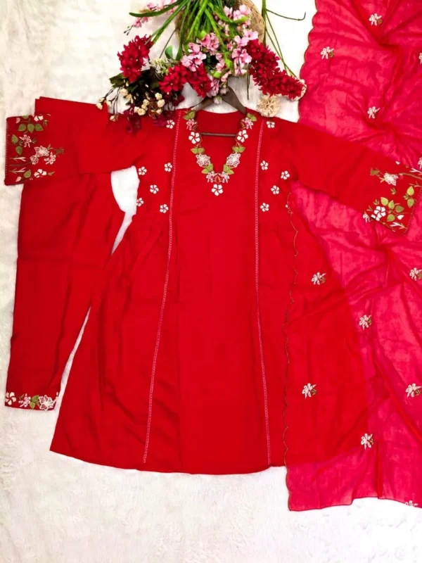 Launching Laxmy Chanderi Silk Embroidery Work Festival Readymade Dress 2026