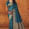 Latest LFK 5358 Banarasi Soft Silk Zari Work Festival Saree 2026