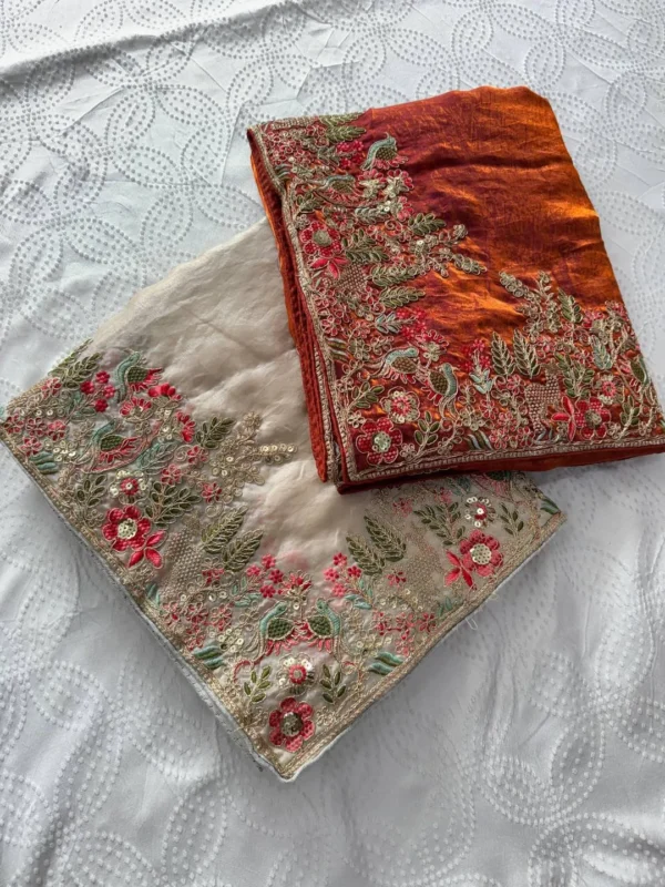 Launching Kiara Shivangee Fendy Satin Silk Embroidery Wedding Saree in India 2026