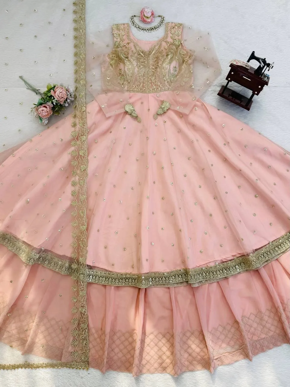 Deepika 5991 Georgette Sequence Work Wedding Gown Lehenga