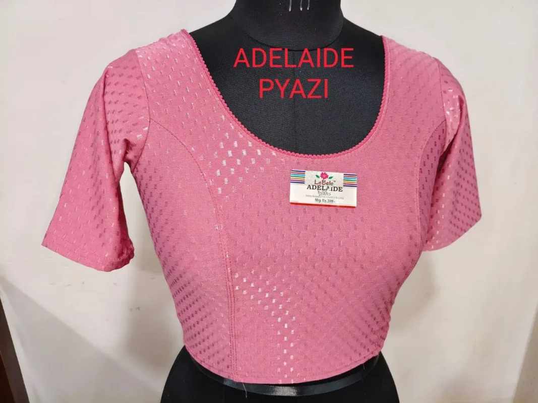 Beautiful Adelaide Dobby Weaving Work Stretchable Big Size Blouse Collection 2026