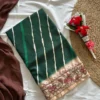 MHV Mouni Silk Hand Loom Printed Work Daily Wear Saree