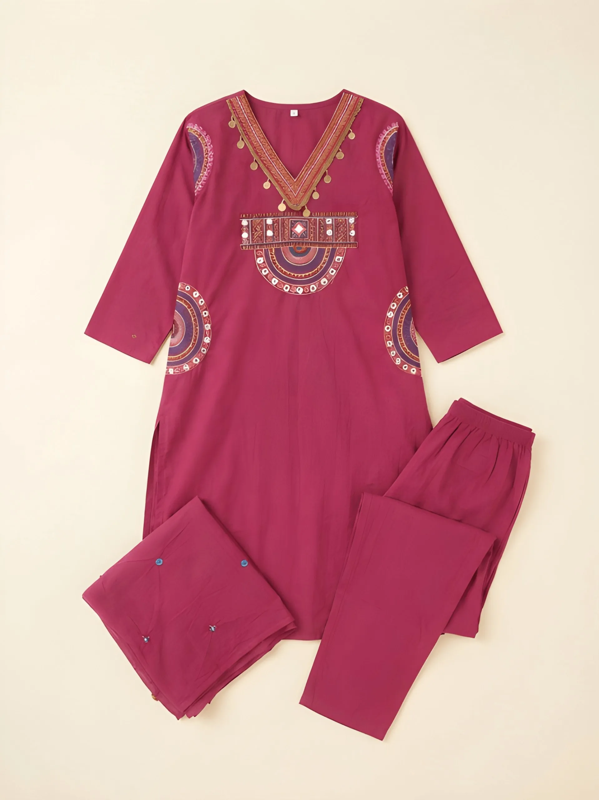 Stylish Shiv 3015 Cotton Embroidery Work Kurti With Bottom Dupatta Wholesale Market in Surat 2026