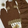 BV 481 Rayon Embroidery With Latkan Work Traditional Festival Dress for Women