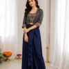 Launching BDB 83 Chinon Silk Embroidery Sequence Work 3pcs Dress for Women 2026