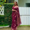 Beautiful LFK 5355 Banarasi Soft Silk Zari Work Festival Saree Supplier in Surat 2026