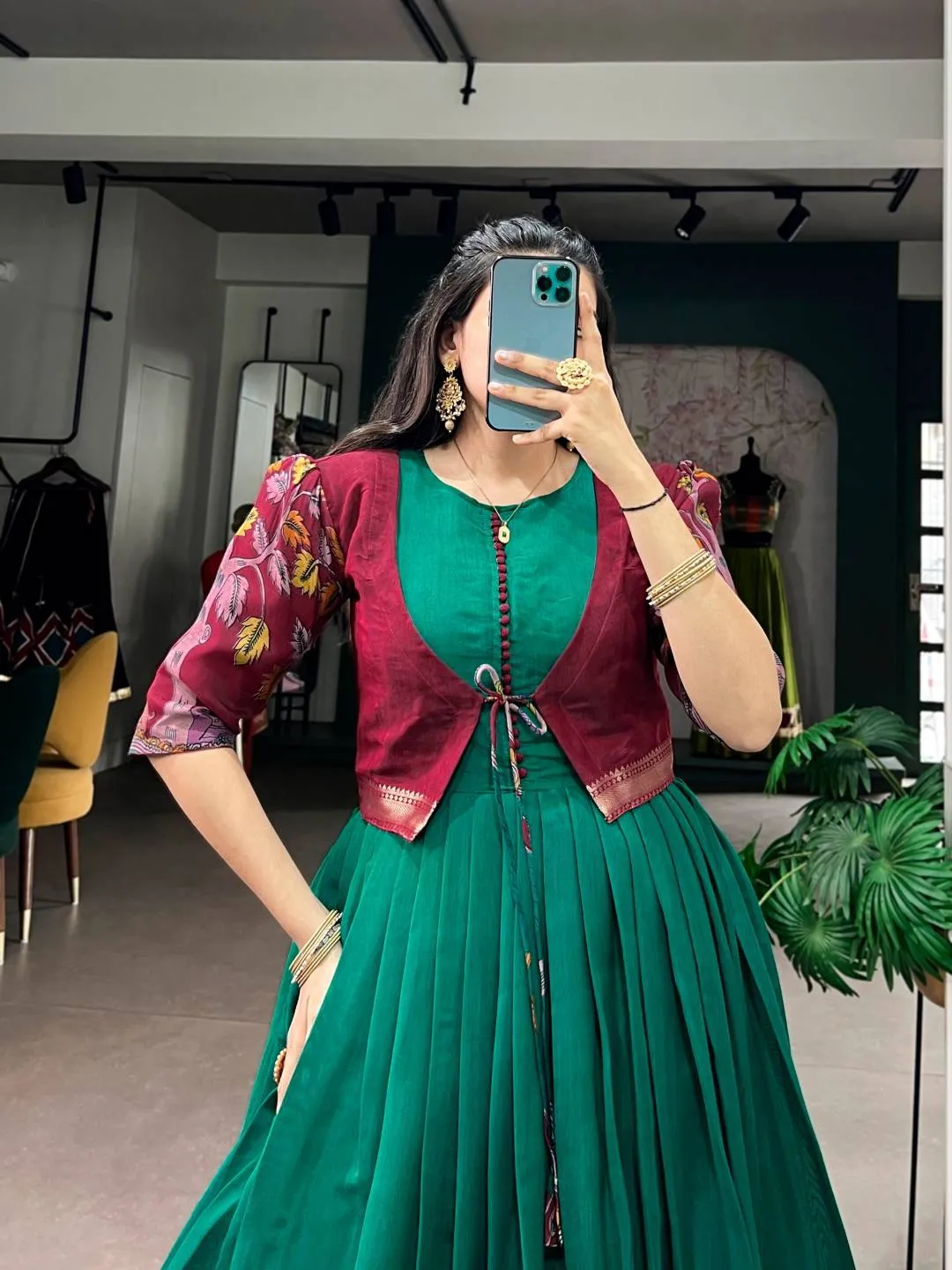 Launching WMN 5014 Chanderi Zari Weaving Work Festive Gown Wholesale 2026
