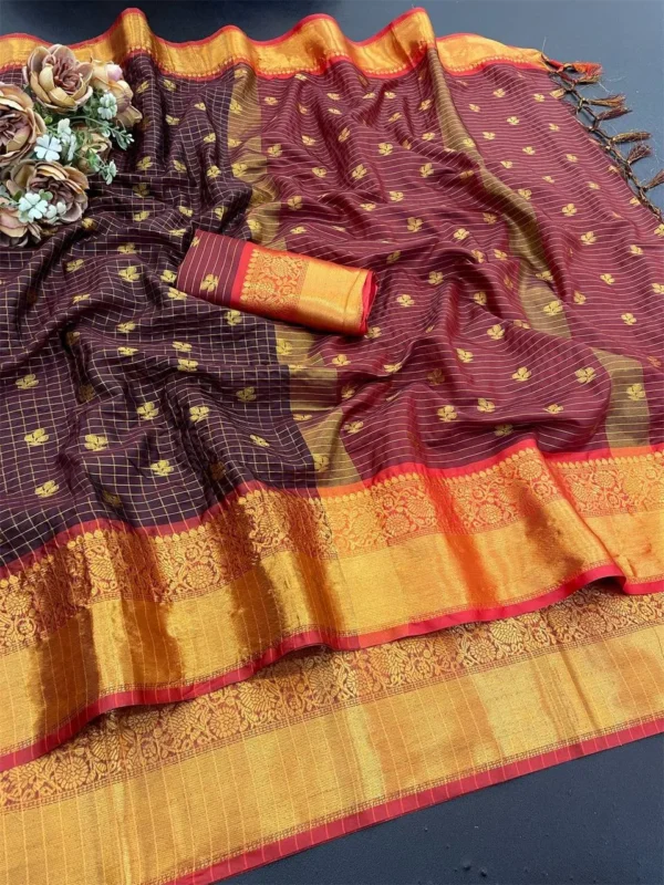 Stylish Netra Priyamani Banarasi Cotton Silk Jacquard Work Saree Wholesale Market 2026