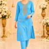 Latest RRD Rayon Cotton Embroidery Work Festival Kurti Pant Set 2026