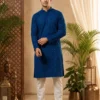 Stylish Lekha LI Manyavar Chikankari Rayon Schiffli Work Festival Kurta For Mens 2026