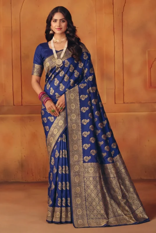 Latest LFK 5358 Banarasi Soft Silk Zari Work Festival Saree 2026