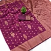 Beautiful LFK 5355 Banarasi Soft Silk Zari Work Festival Saree Supplier in Surat 2026