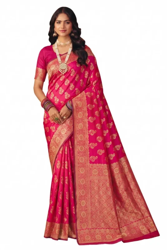Latest LFK 5358 Banarasi Soft Silk Zari Work Festival Saree 2026