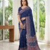 Launching RBC Gajji Silk Ajarakh Printed Festival Mirror Work Saree 2026