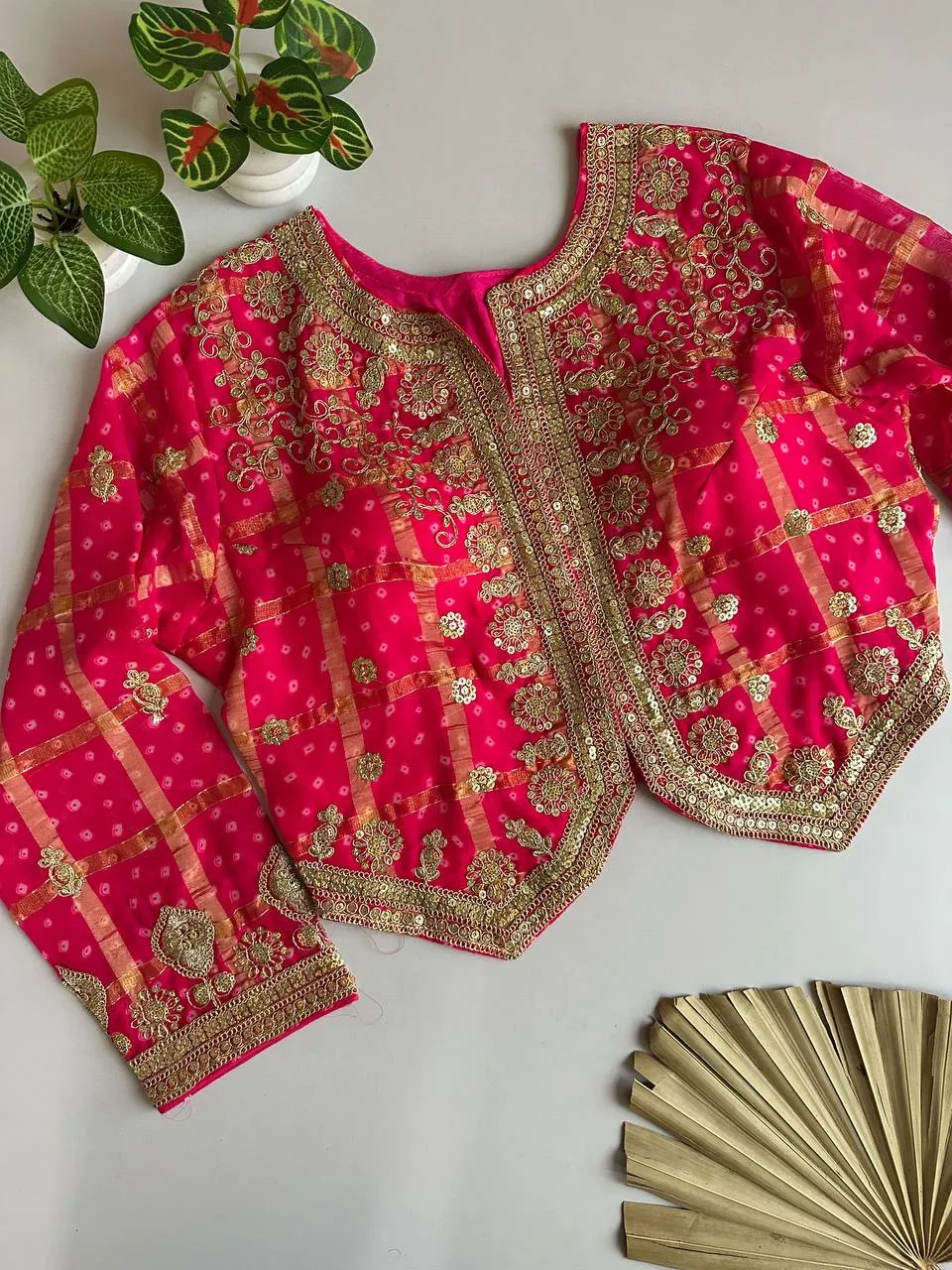 Launching Ruhi Georgette Bandhani Gota Sequence Work Jacket Style 2026