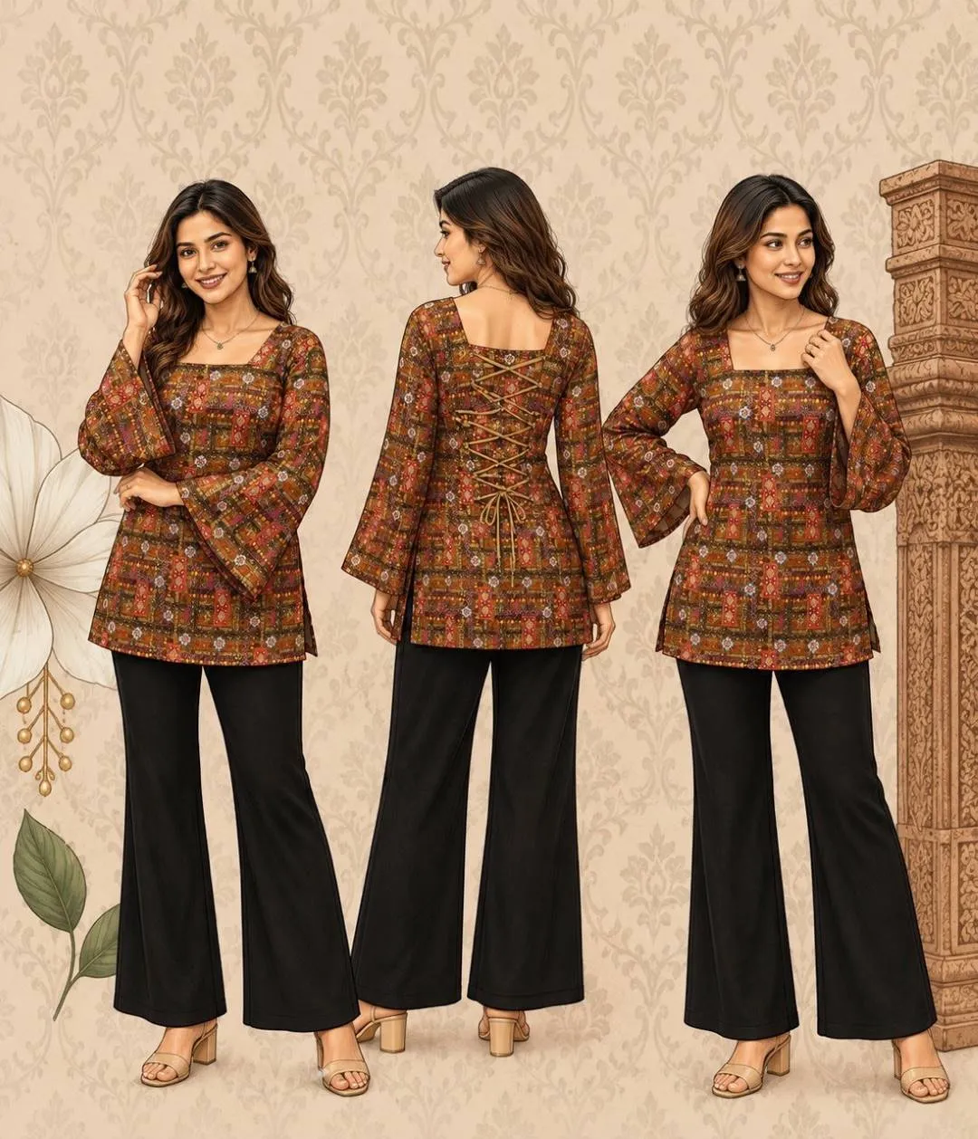 Beautiful Aawiya Rayon Printed Work Office & Daily Wear Short Kurti 2026