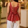 Latest SS2016 Bandhej Rayon Printed Short Top For Girls 2026