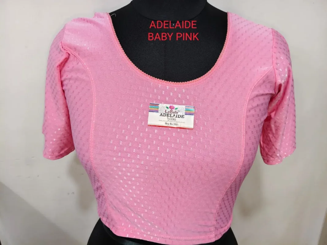 Beautiful Adelaide Dobby Weaving Work Stretchable Big Size Blouse Collection 2026