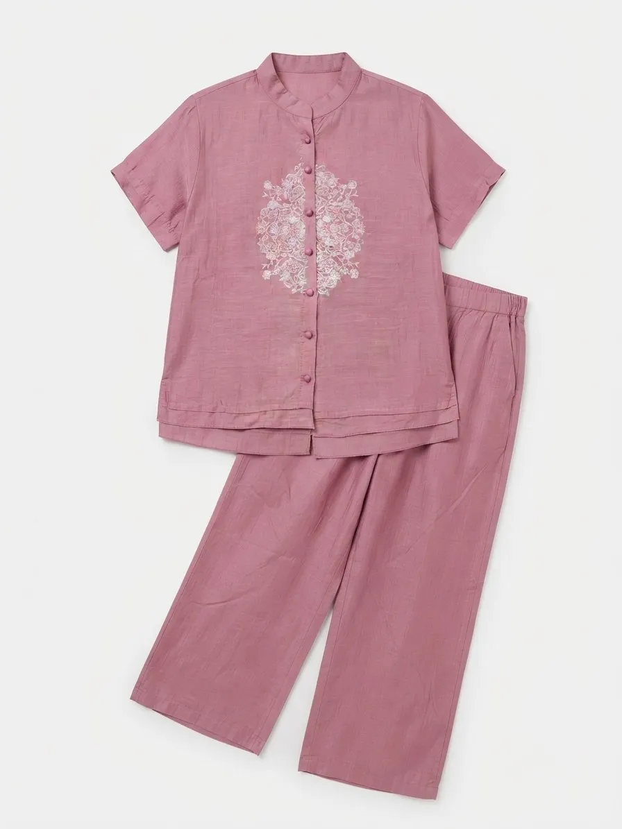 Launching Shiv 1018 Cotton Embroidery Office Wear Top Plazo Set Wholesale Market in Surat 2026