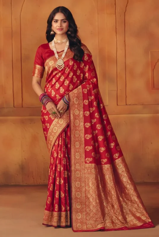 Latest LFK 5358 Banarasi Soft Silk Zari Work Festival Saree 2026