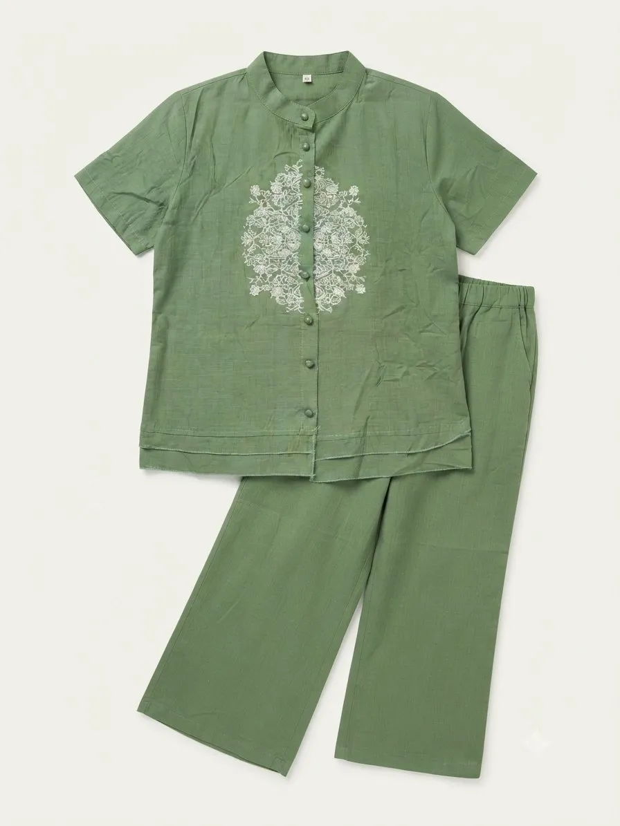 Launching Shiv 1018 Cotton Embroidery Office Wear Top Plazo Set Wholesale Market in Surat 2026