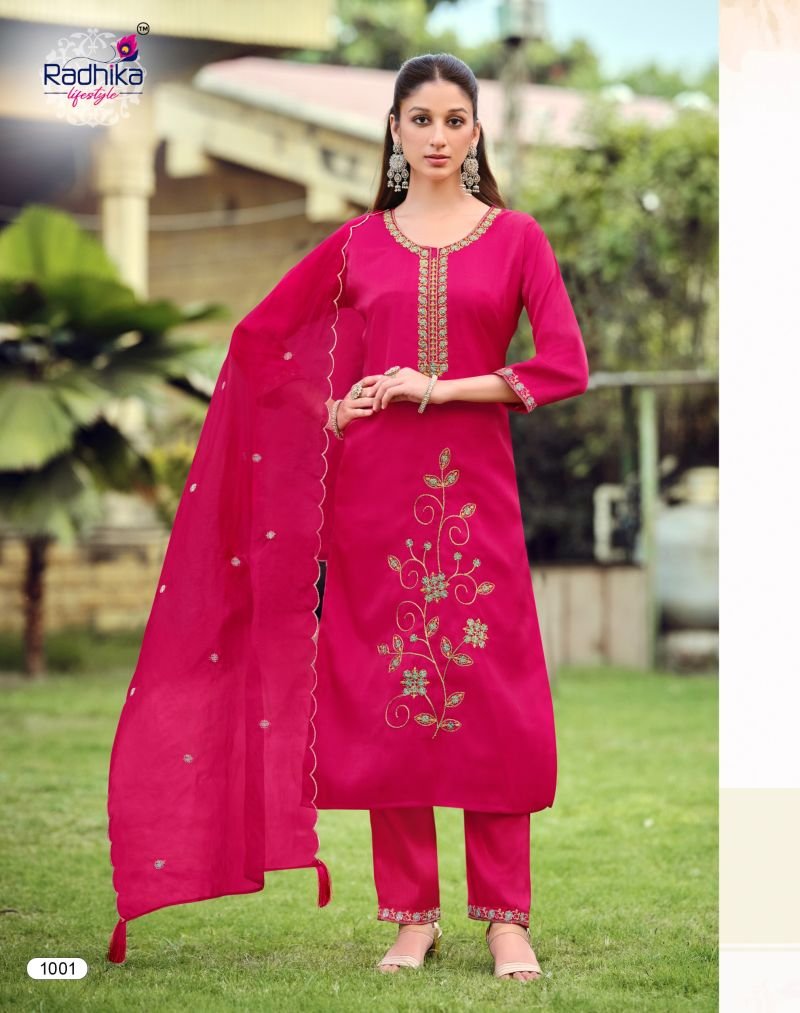 Launching Radhika Ruby Vol 1 Roman Embroidered Salwar Kameez Wholesale 2026