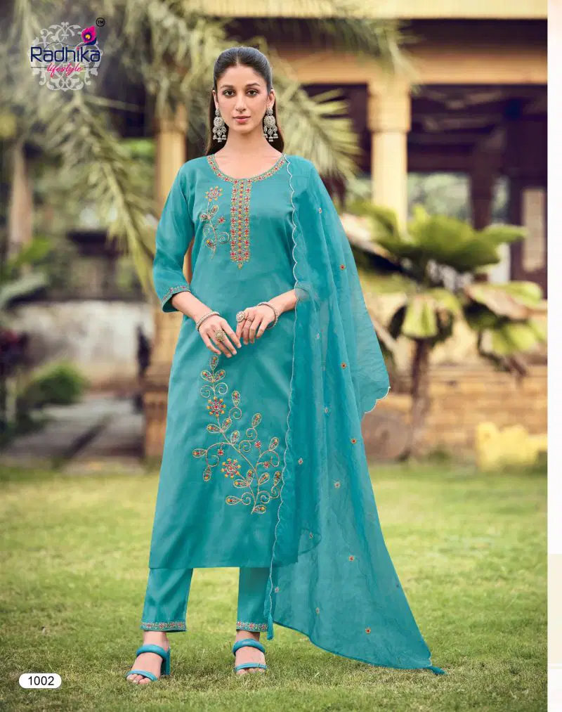 Launching Radhika Ruby Vol 1 Roman Embroidered Salwar Kameez Wholesale 2026