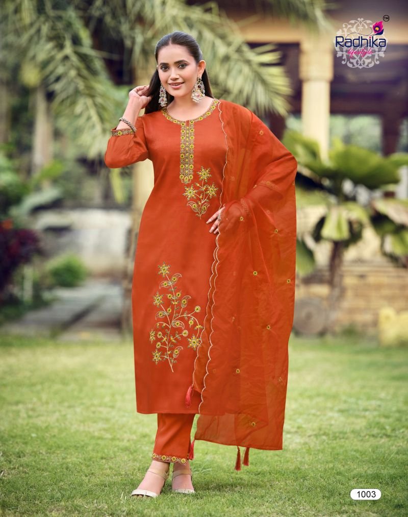 Launching Radhika Ruby Vol 1 Roman Embroidered Salwar Kameez Wholesale 2026