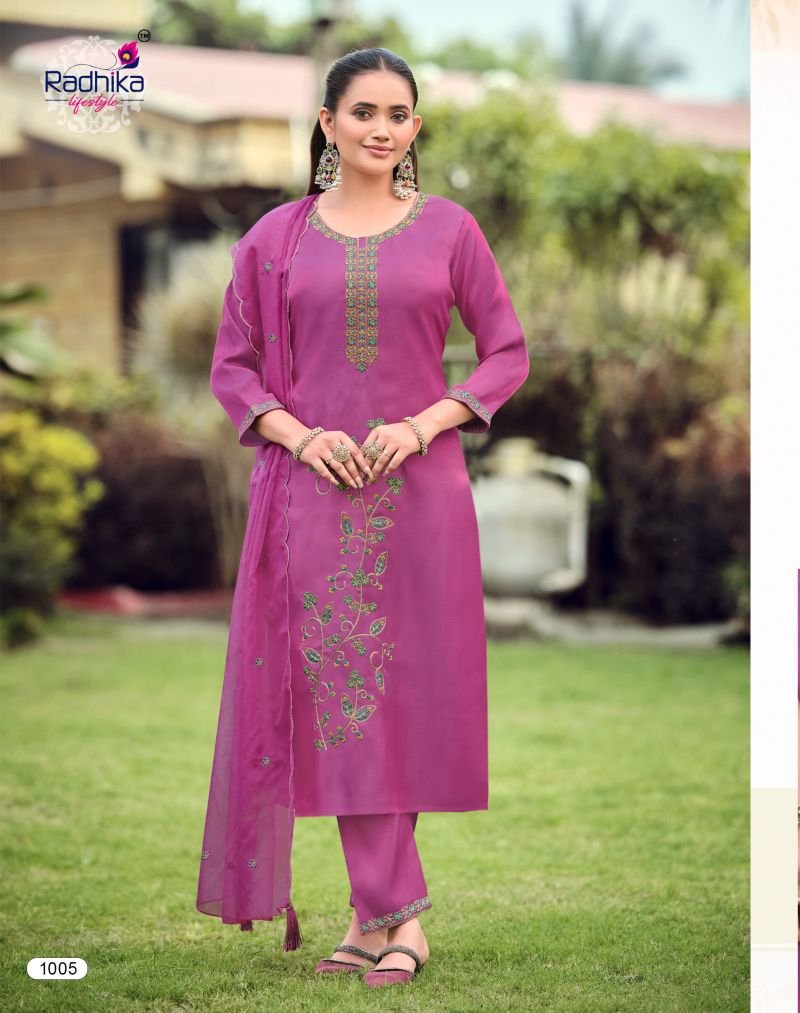 Launching Radhika Ruby Vol 1 Roman Embroidered Salwar Kameez Wholesale 2026