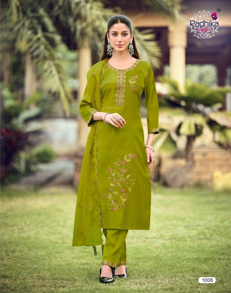 Launching Radhika Ruby Vol 1 Roman Embroidered Salwar Kameez Wholesale 2026