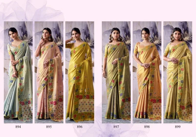 Rajpath Guldasta Tissue Silk Beautiful Saree Collection Wholesale