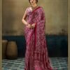 Launching Rajtex Pure Ajrakh 047 Satin Ajrakh Printed Saree Wholesale 2026