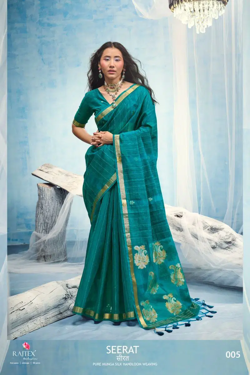 Stylish Rajtex Seerat Munga Silk Handloom Saree Collection Wholesale 2026