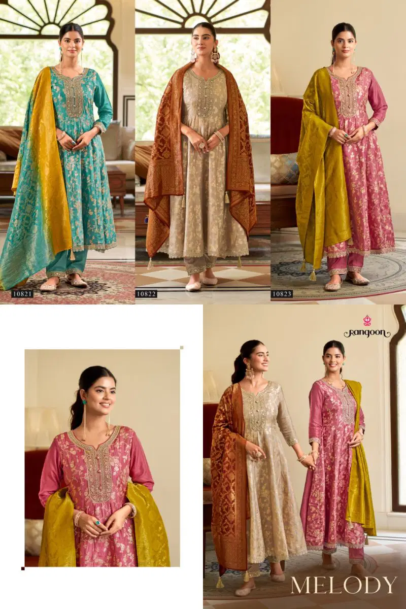 Launching Rangoon Melody Russion Jacquard Khali Work Salwar Kameez Wholesale 2026