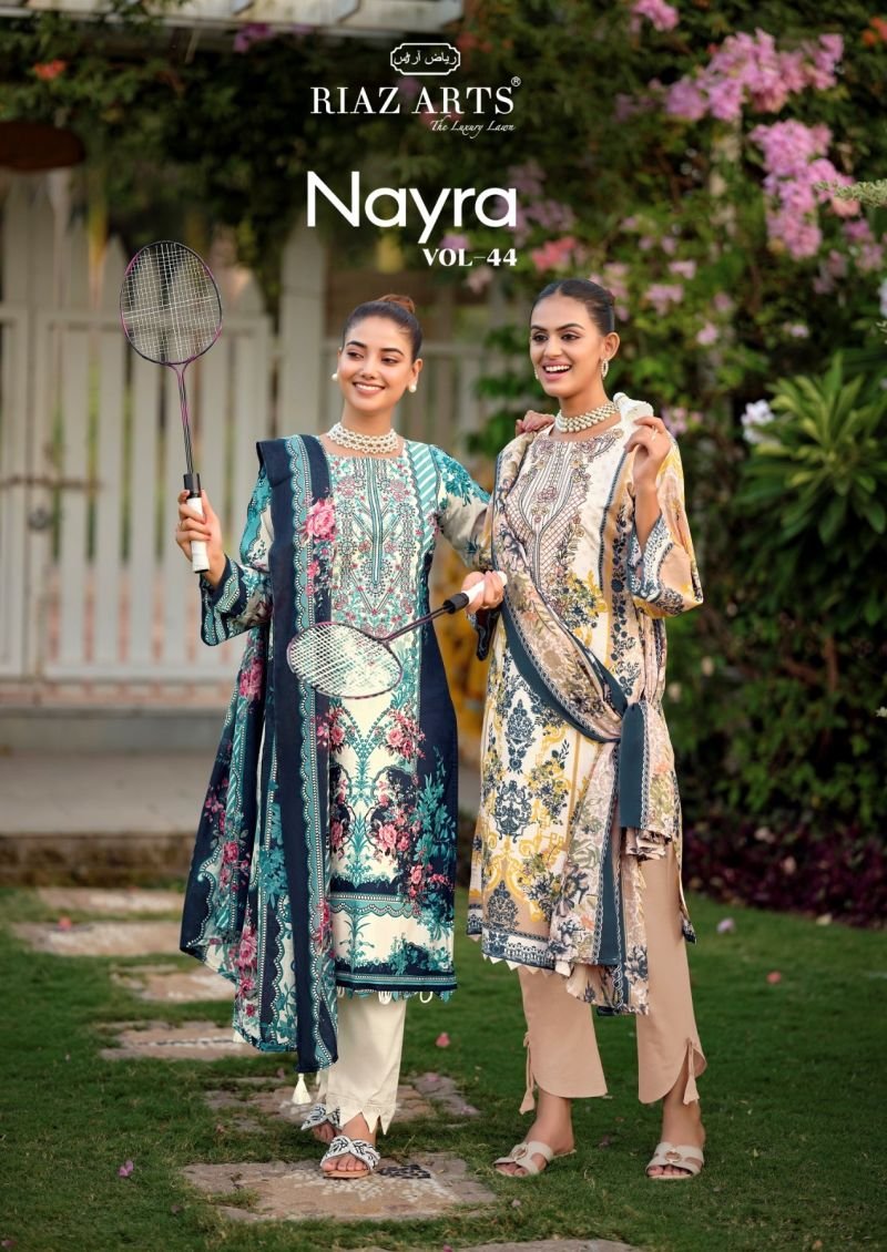 Riaz Arts Nayra Vol 44 Cotton Digital Printed Dress Material Wholesale
