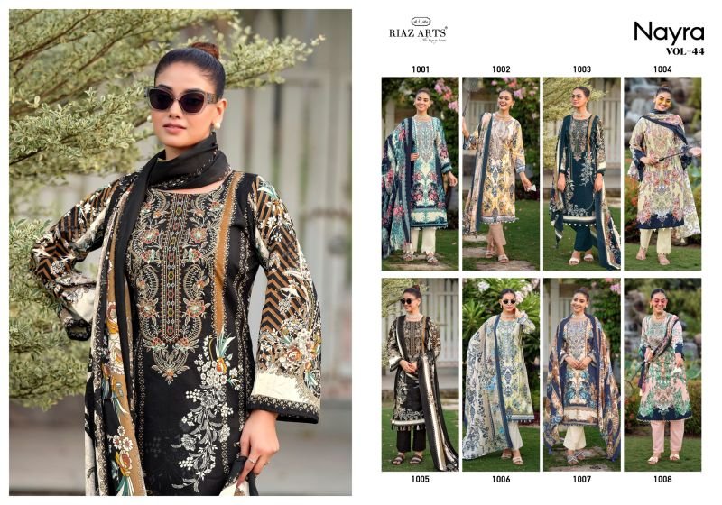 Riaz Arts Nayra Vol 44 Cotton Digital Printed Dress Material Wholesale