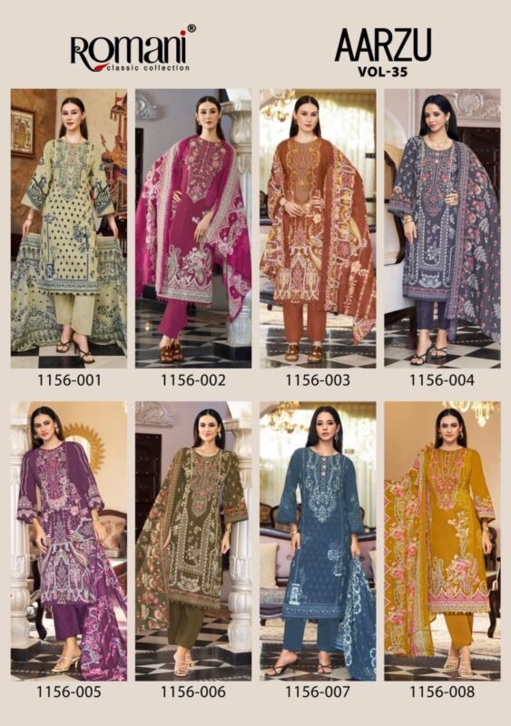 Beautiful Romani Aarzu Vol 35 Soft Cotton Digital Printed Dress Material Wholesale 2026
