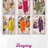 Latest Royiny Vol 1 Satin Muslin Embroidery Worked Kurti Set Collection Wholesale 2026