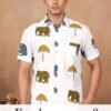 Sangeet Kerala Patterns Vol 3 Mens Rayon Shirt With Vesti Wholesale