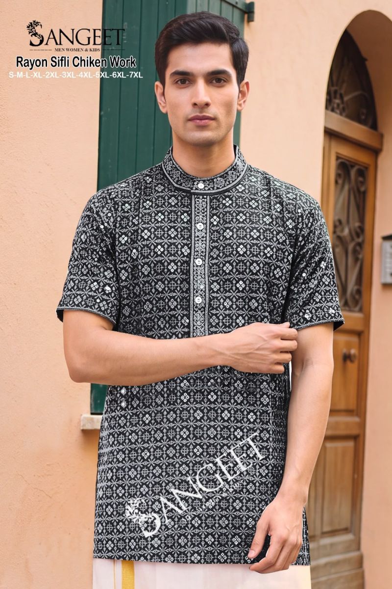 Launching Sangeet Rayon Sifli Chicken Work Vol 2 Rayon Sequence Short Kurta Collection Wholesale 2026