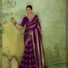 Sethnic Linea Velvet Satin Gold Patta Saree Collection Wholesale
